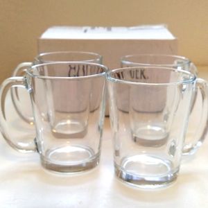 Italian Made Glass Coffee Mugs